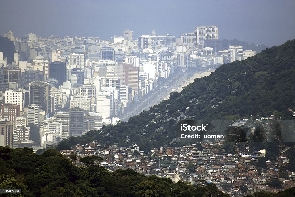 Rio de Janeiro, una città in contrasto - Foto stock royalty-free di Albero