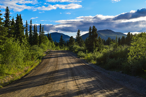 exploration adventures down dirt roads outside of Whitehorse Yukon