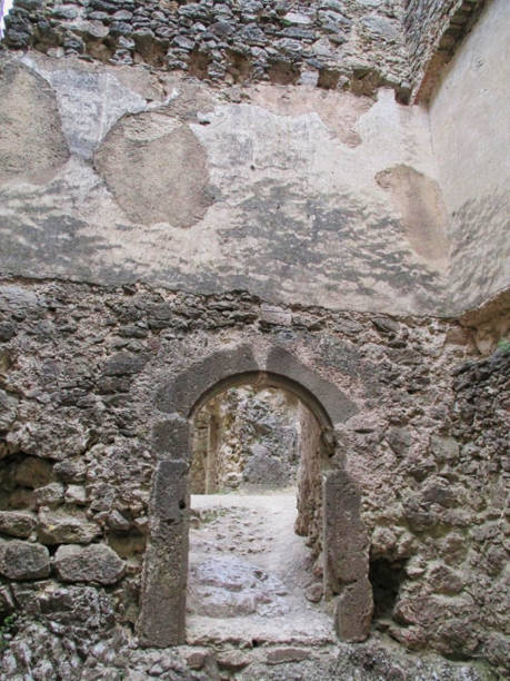 istock an old wall with a door 1164192424