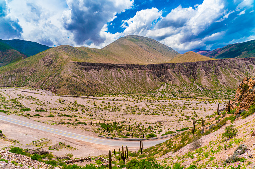 Llaca lagoon (4474 m) in the peruvian Andes and Ocshapalpa peak (5888 m) and Ranrapalca peak (6162 m), Peru