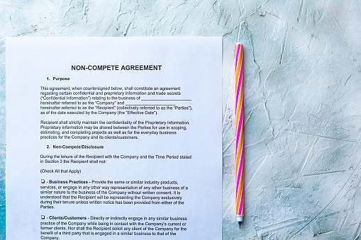 Non-Compete Agreement form