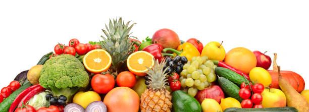 istock Useful tasty vegetables, fruits and berries 1164209545
