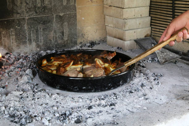 istock Grilling dishes with stews, potatoes and vegetables 1164214433
