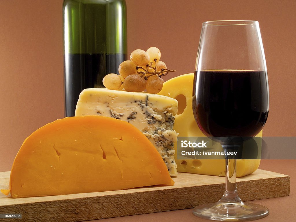 치즈 및 와인 - 로열티 프리 0명 스톡 사진