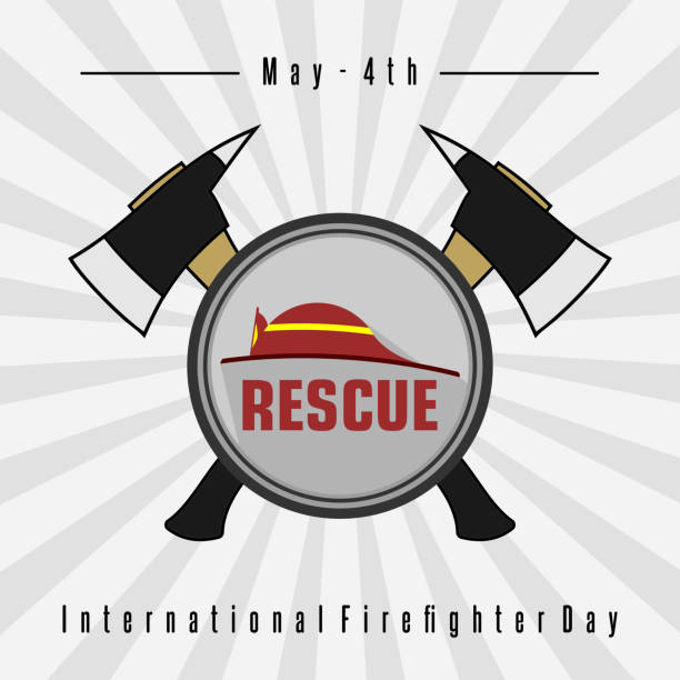 internationaler feuerwehrtag - day calendar historic world event event stock-grafiken, -clipart, -cartoons und -symbole