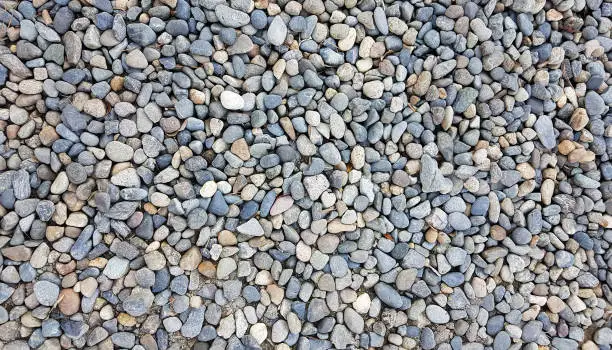 Photo of small stones background and texture.