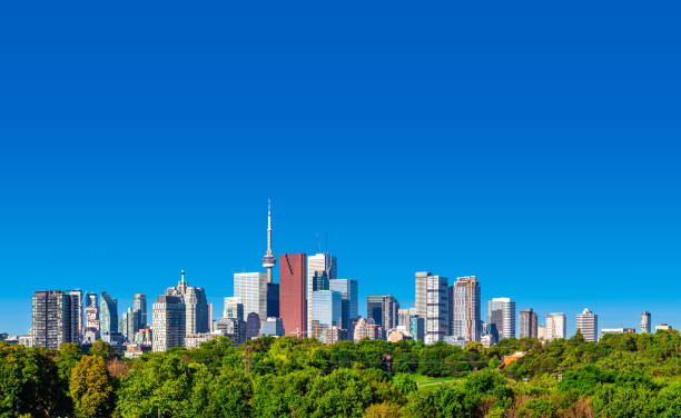 istock Toronto, Canada Skyline Looking West at Morning Sunrise 1164223080