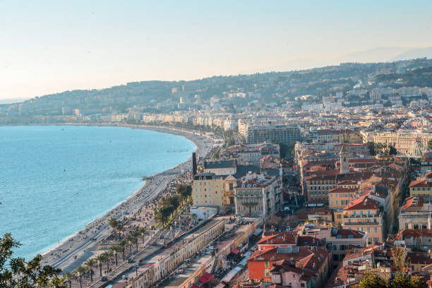 istock Nice City France Sunset Beach 1164224908