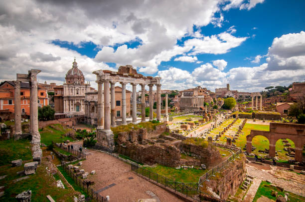 istock Roman Forum, view from Capitolium Hill in Rome 1164232364