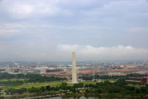 istock Aerial view of Washington Monument 1164238871