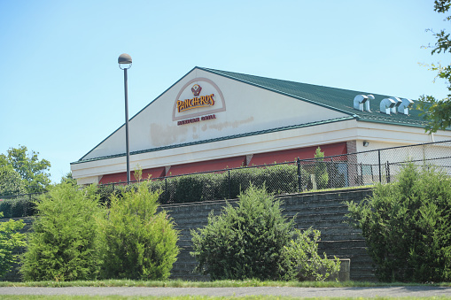 Princeton New Jersey - June 23, 2019: Pancheros Mexican Grill store  - Image