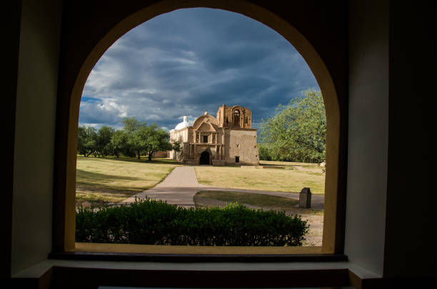 istock Tumacacori NHP - Mission  Framed By Arched Window 1164243946