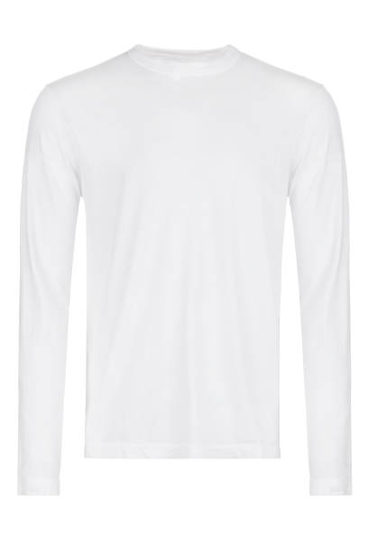 istock white men's T-shirt with long sleeves 1164251378