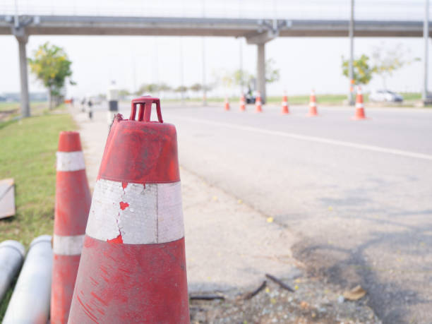 istock Traffic cones and 