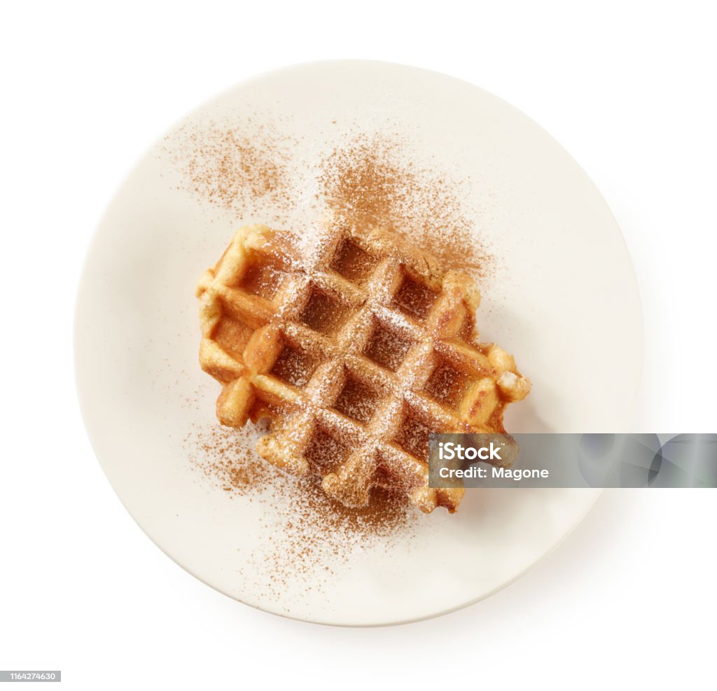 frisch gebackene belgische Waffel - Lizenzfrei Waffel - Kuchen und Süßwaren Stock-Foto