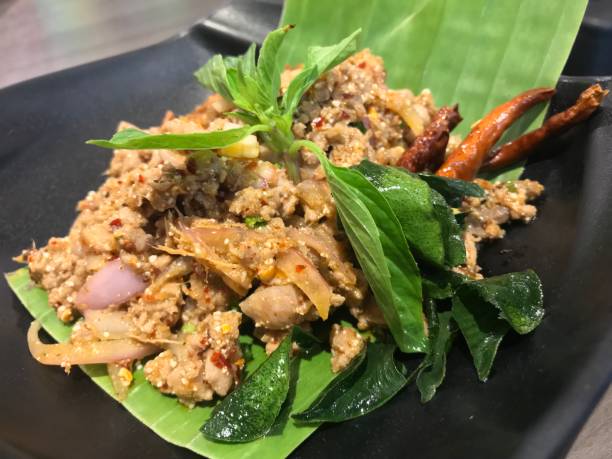 istock Spicy Minced Duck Salad 1164276333