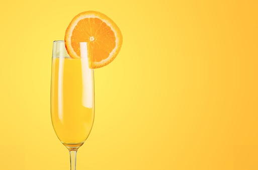 Cocktail orange drink on desk