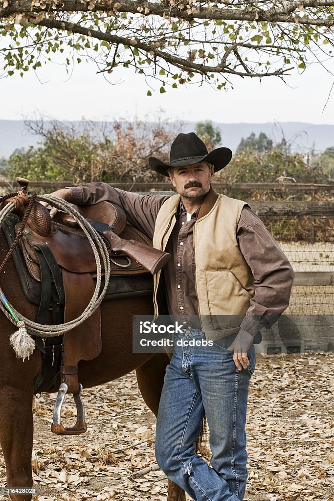 Cowboy - Lizenzfrei American Quarter Horse Stock-Foto