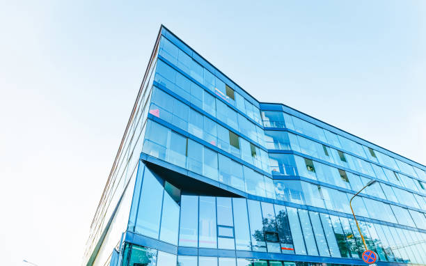 istock EU Modern blue corporate business office building skyscraper 1164293333