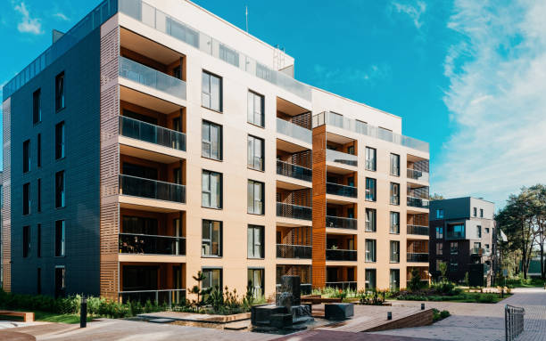 istock Europe Modern apartment residential quarter 1164293596