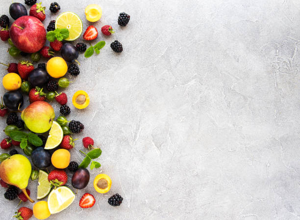 istock Fresh summer fruits and berries 1164303212