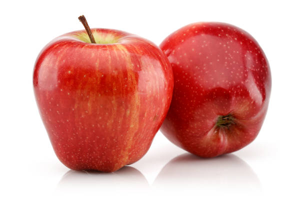 istock Whole red apples isolated on white 1164303712