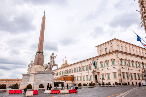 Cityscape and generic architecture from Rome, the Italian capital Rome, Italy - April 3, 2019: Cityscape and generic architecture from Rome, the Italian capital. Palazzo del Quirinale. quirinal palace stock pictures, royalty-free photos & images