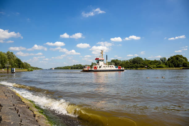 Krasibor, Poland, ferry connection through Świna in Świnoujście between the island of Wolin and Uznam
