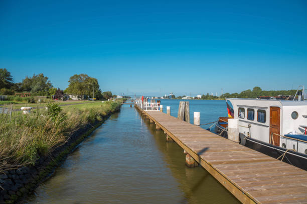 istock Port area with pier 1164305435