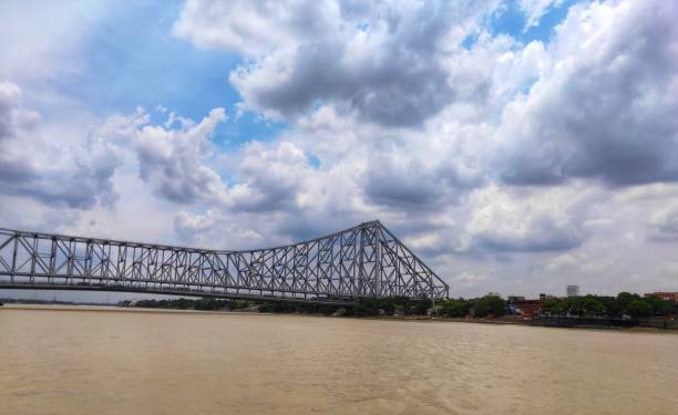 istock Howrah bridge or Rabindra Setu is situated on the Hoogly river 1164305522