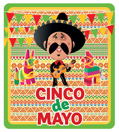 Vector Cinco de Mayo - May 5, federal holiday in Mexico, Viva Mexico