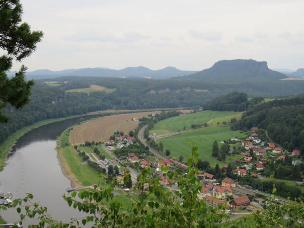 istock Elbe Sandstone Mountains, Elbe, Bastei view 1164315094