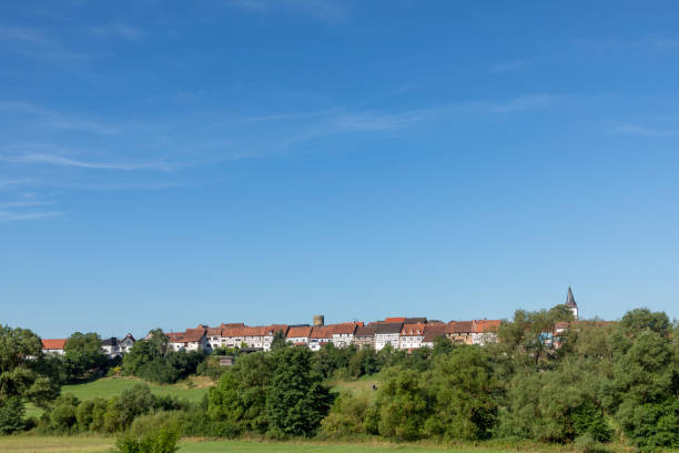 istock scenic half timbered house facade in Walsdorf, Idstein, Germany 1164316696