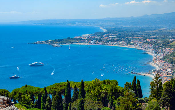 istock Panorama of Taormina 1164319883
