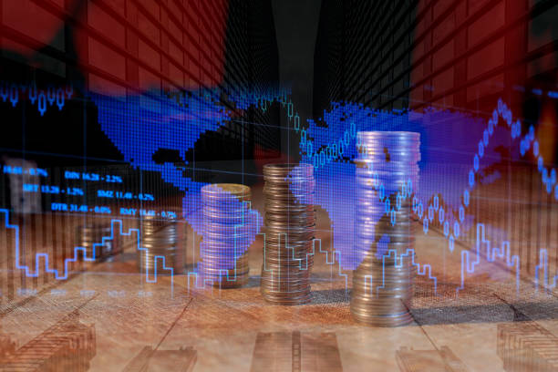 istock Business concept growth success graph- Coins stacks 1164323619