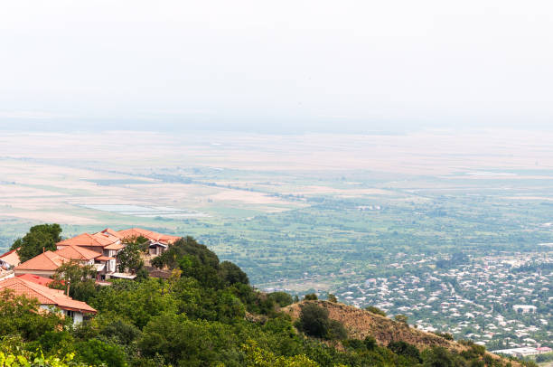 istock Panoramic view of the Alazani valley, Georgia. 1164330439