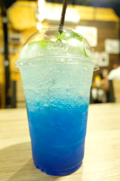istock Blue Hawaii Cocktail in plastic glass 1164331571