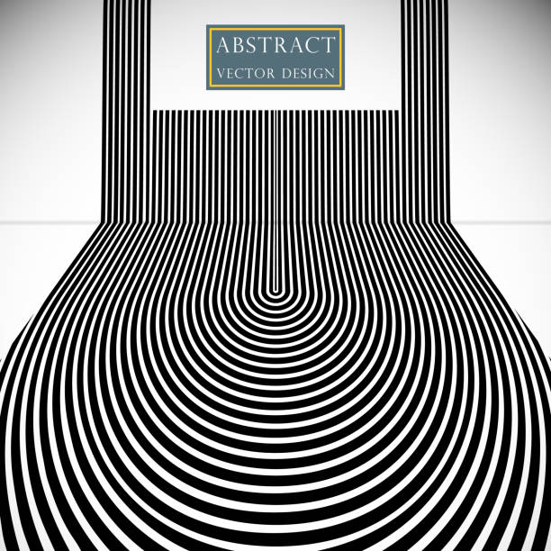 Abstract background the hypnotic lines of the strip. Vector dizzying banner illustration, poster monochrome flat style. Space for text. Abstract background the hypnotic lines of the strip. Vector dizzying banner illustration, poster monochrome flat style. Space for text. Eps. dizzying stock illustrations