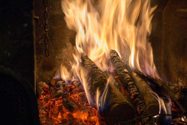 istock Fire and burning wood long exposure winter 1164347730