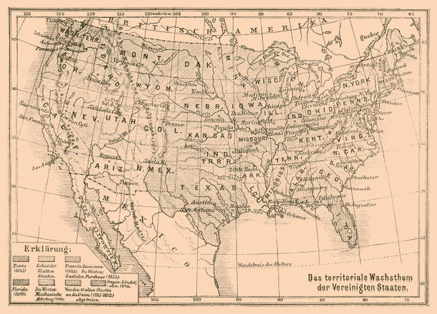 istock The territorial growth of the United States 1164348006