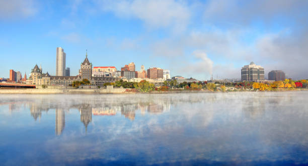 istock Albany Skyline along the Hudson River 1164356684