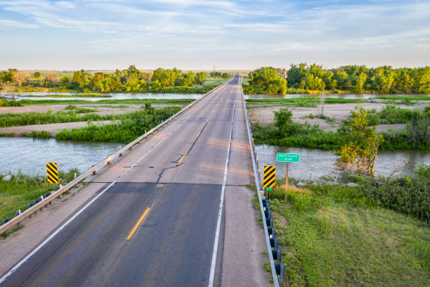 South Platte River aerial view