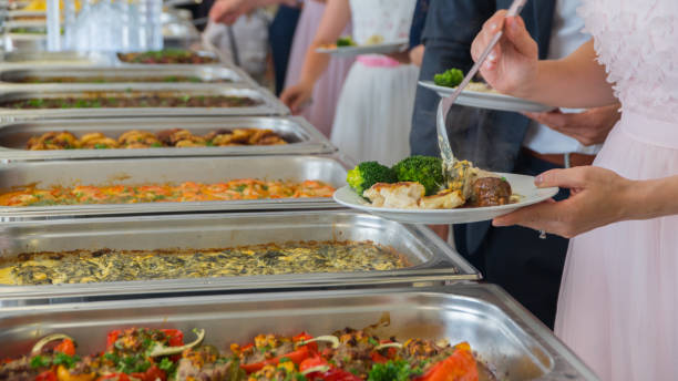 istock Cuisine Culinary Buffet Dinner Catering Dining Food Celebration Party Concept 1164359804