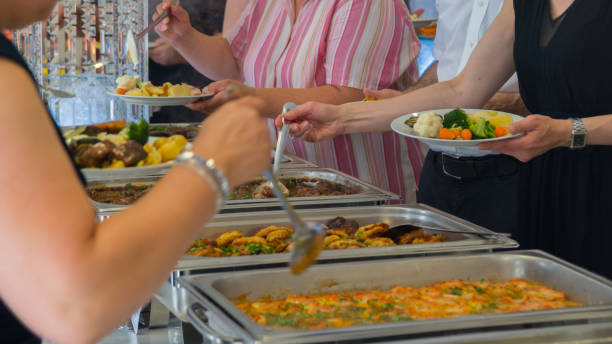 istock Cuisine Culinary Buffet Dinner Catering Dining Food Celebration Party Concept 1164359805