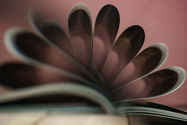 istock Close up beautiful book on a wooden table background. 1164361648