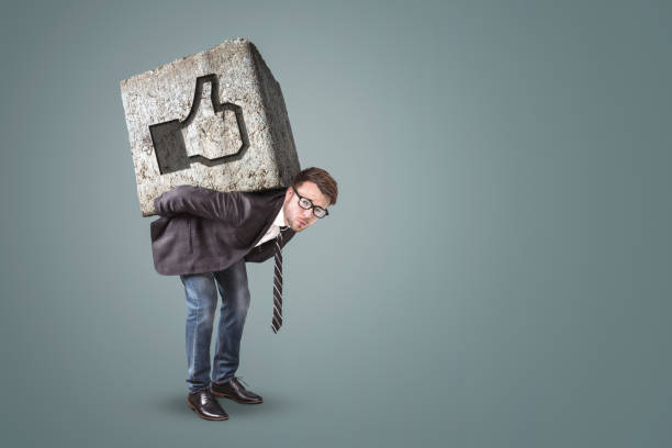 istock Man under pressure by social media likes 1164367783