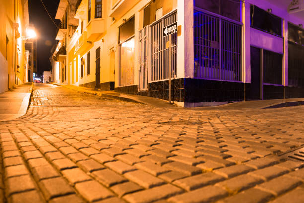 istock Old San Juan Puertro Rico Night 1164368936