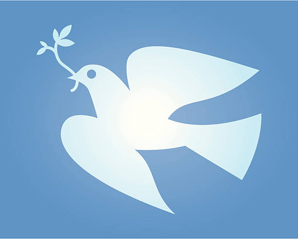 Dove of Peace vector art illustration