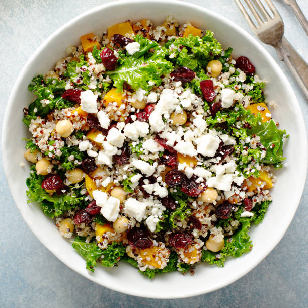 istock Kale and quinoa salad with chickpeas 1164380729