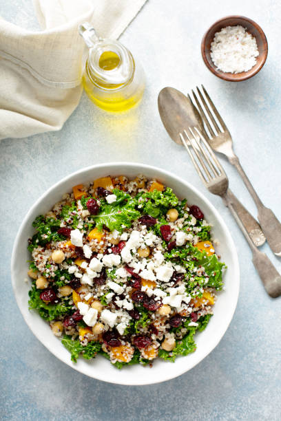 istock Kale and quinoa salad with chickpeas 1164380730